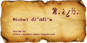 Michel Ádám névjegykártya