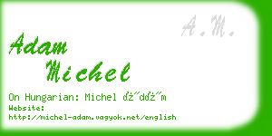 adam michel business card